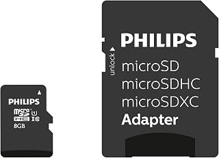 Philips Micro SDHC 8 GB Class 10 Memory Card…