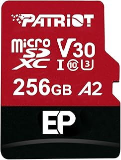 Compare Patriot EP Series 256GB Micro SDXC V30 A2 UHSI U3 4K UHD Memory Card  PEF256GEP32MCX at KSA Price