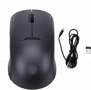 Compare Yanmis Wireless Mouse with USB Fingerprint Reader, 2.4G  BT5.0  USB Computer Mouse, 100016002400 DPI, for Wins 7 8 10 11 Hello at KSA Price
