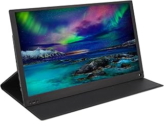 Compare Portable Monitor, 15.6in IPS Full HD HDR 1920x1080 Screen Display, Second Dual Computer Display, External Travel Monitor Gaming Monitor For Expandable Mobile Phones LaptopsBlack at KSA Price
