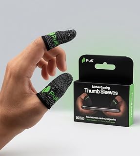 PuK Gaming Thumb Sleeves 10 Pack, Aim Faster…