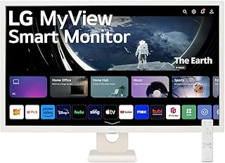 Compare LG 32SR50FW MyView 31.5 Inch FHD IPS AllinOne Smart Monitor for Streaming with webOS and Builtin Speakers  White at KSA Price