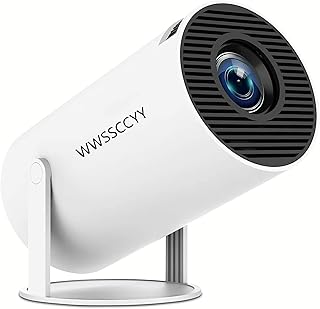 Compare Mini Projector, 4K Decoding, 1080P Resolution, Compatible with Smartphones, Laptops, Tablets and Home Theater Devices, Equipped with Bluetooth 5.0 and WiFi 6, Runs on Android 11.0 System at KSA Price