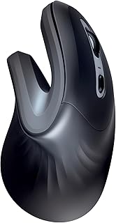 Compare Trust Verro Vertical Mouse, Wireless Ergonomic Mouse with 60° Angle, 6001600 DPI, 6 Buttons, for Right Hand Users, RF 2.4GHz, Computer Mouse for Laptop, PC, Mac  Black at KSA Price