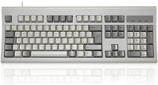 Compare Perixx PERIBOARD106M, Standard Size Wired USB Keyboard, Curved Ergonomic Keys, Classic Retro, Italian Layout at KSA Price