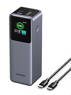Compare UGREEN Nexode Power Bank 25000mAh 200W PD 3.1 Laptop Portable Charger 3 Ports Fast Charging Smart Digital Display Battery Pack for MacBook ProAir,Dell,HP,iPad Pro,iPhone 17 Series,Galaxy S26 Ultra at KSA Price