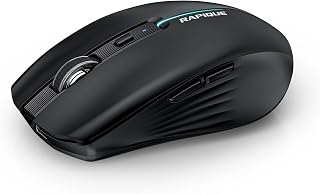 RAPIQUE Bluetooth Wireless Mouse - (BT1/BT2+USB)…