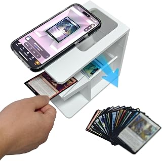 Compare Scanstand for Standard Size Trading Cards, Card Scanner Tool with Phone Holder, Easily scanning MTG Cards, Compatible with ManaBox and TCG Scanner App, Quickly Scan and Price Check MTG Cards at KSA Price