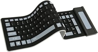 Foldable Silicone Keyboard Flexible Keyboard Roll…