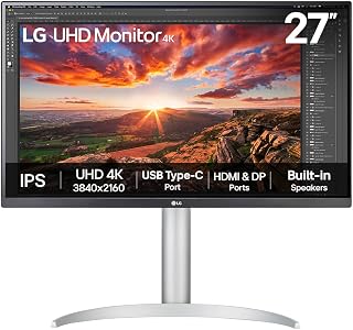 Compare LG UHD Monitor 27UP850K | 27 inch 4K IPS, WhiteSilver at KSA Price