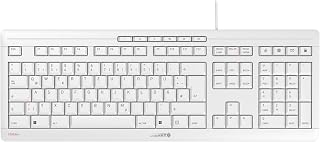 Compare CHERRY STREAM KEYBOARD, Wired Keyboard, German Layout QWERTZ, WhisperQuiet Keystrokes, Unique Typing Experience, Flat Design, GreyWhite at KSA Price