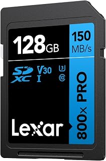 Lexar High-Performance 800x PRO SD Card 128GB,…