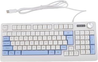 Compare Asixxsix Gaming Keyboard, 93 Keys Dynamic RGB Backlit Computer Keyboard at KSA Price