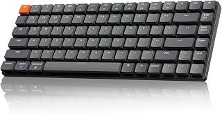 Compare Keychron K3 Version 2, 84 Keys UltraSlim Wireless BluetoothUSB Wired Mechanical Keyboard with White LED Backlit, LowProfile Gateron Mechanical Brown Switch Compatible with Mac Windows at KSA Price