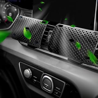 Compare Air Vent Car Mount &Wind Deflector for Air Conditioning, MultiFunction Holder Compatible with Smartphones and Small Items, 2 Pack Universal Car Interior Accessory Set, Black at KSA Price