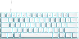 Eacam USB Wired 61-key Mechanical Keyboard LED…