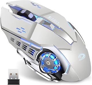 Q85 Rechargeable Wireless Gaming Mouse, 2.4G LED…