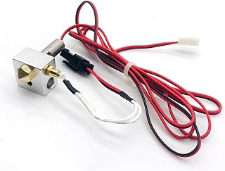 Compare MK10 Printer Parts Hotend Kit 0 .4mm Copper Nozzle M7 Thread Heatbreak with PTFE Teflon+Thermocouple Fixing Screws NTC100K3950 3D Printing Accessories Size : MK10 Set 0.3mm at KSA Price