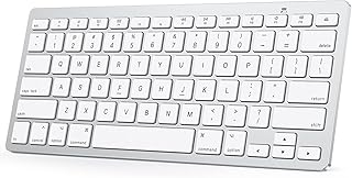 Compare OMOTON Bluetooth Keyboard Compatible with Mac ONLY, Compact Wireless Keyboard Compatible with MacBook ProAir, iMac, Mac miniPro, Silver at KSA Price