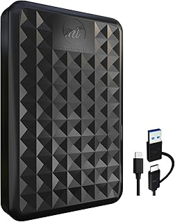 ModusTech 500GB Portable External Hard Drive USB 3.0/Type-C…