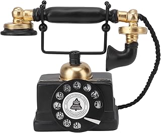 Compare Decorative Phone Model, Large Retro Decorative Phone Model in Resin, Vintage Telephone Decoration, Statue Decoration for Window Decoration 14 at KSA Price