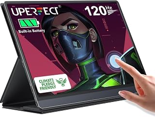 UPERFECT Portable Monitor Battery Touchscreen 120Hz,…