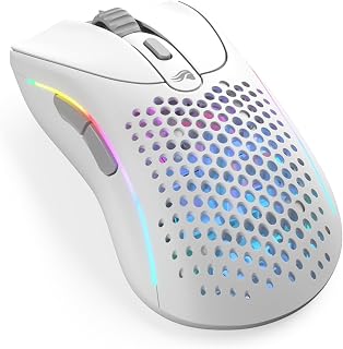 Compare Glorious Gaming Model D 2 RGB Wireless Gaming Mouse  Superlight 66g, Upto 210 hr Battery Life, 26K Optical Sensor, 6 Programmable Buttons, 80 Million Clicks, FPS, Backlit Gaming Mice  Matte White at KSA Price