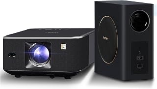 Compare Yaber Smart Projector home Cinema, 1600 ANSI with Dual JBL Speakers 15W with extra subwoofer 30W, with Bulit in Android TV, Auto Focus and Auto keystone correction, support Alexa and NFC at KSA Price