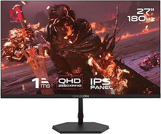 Compare GAMEON Pro Series 27” Fast IPS Gaming Monitor – QHD 2K 2560x1440p, 180Hz, 1ms MPRT, AdaptiveSync, VRR, Dual HDMI 2.1 Ports, Smooth Console & PC Gameplay, PS5 Compatible, Black at KSA Price