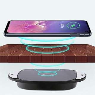 Compare TERRIFI Invisible Wireless Charger, Under Desk Wireless Charger, 10W Furniture Wireless Charging Board, 20Mm Long Distance Wireless Mobile Phone Charger, Suitable for iPhone, for Galaxy and for QI at KSA Price