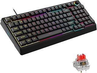 EURCRBU Mechanical Gaming Keyboard, LED Backlit…