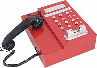Compare Vintage Phone Model, Simulation Stylish Retro Telephone Model Fine Crafted Decorative for Role Play for Home Decor Genericg9p71q0n2k13 at KSA Price