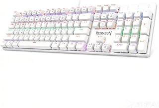 Compare Redragon 60% Dragonborn White K630W Medical Keyboard  Red Switch at KSA Price