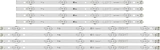 Compare Accessories 8pcs LED strip For LG 49" TV 49UH6030 49UF640V 49UK6200 49UK6300PLB 49LK5700PSC 49UJ6300 49LK5700 49LJ5550 NC490DGGAAFX141CA at KSA Price