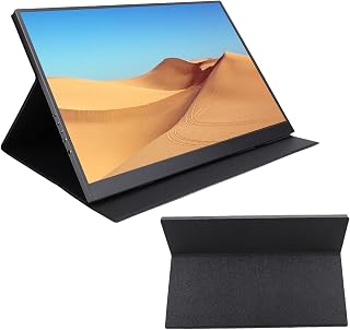 Compare 4K Portable Monitor, 16inch HD Laptop Screen Extender, HDMI USB C Travel External Display with Kickstand, Built in Dual Speaker, 120HZ High Refresh Gaming Monitor for PC Phone at KSA Price