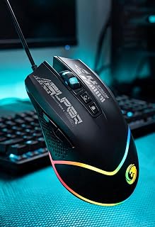 Wired Gaming Mouse, RGB Backlit USB Computer…