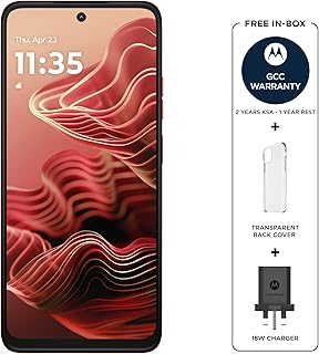 Compare MOTOROLA G35 5G, 8+16GB RAM,pSIM + eSIM,128 GB ROM, UNISOC T760, 6.7" FHD+ Display 120Hz, Android 14, Guava Red at KSA Price