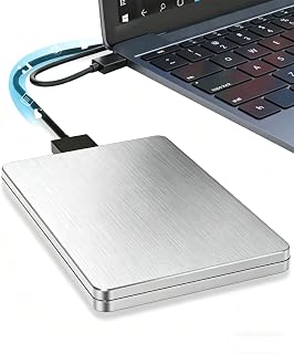Compare 500GB External Hard Drive2.5 Inch 7mm Slim HDD External Hard DriveUSB 3.0 Portable External Hard Drive, Brushed Silver Aluminum Alloy for PC, Mac, PS4, Xbox 500GB at KSA Price