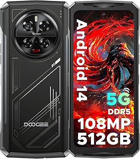 Compare V40 Rugged Smartphone 5G, 4nm Dimensity 7300 Rugged Phone Android 14, 32GB+512GB, 6.78” FHD+120Hz, 108MP+20MP Night Vision, 6G WiFi 6E, 3 Card Slots, BT5.4NFCOTGFaceFingerprint ID, Silvery at KSA Price