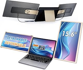 Compare LivElect 15.6" Triple Laptop Screen Extender, FHD 1080P IPS Laptop Monitor Extender, Detachable Screen Travel Monitor Laptops with Speakers, Plug&Play, Compatible with MacAndroidWin at KSA Price