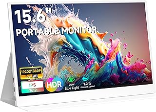 AYY Portable Monitor for Laptop 15.6 Inch, FHD…