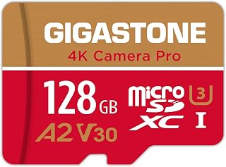 Gigastone 128GB Micro SD Card, 4K Video Recording,…