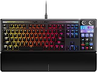 Compare Corsair Galleon 100 SD RGB Mechanical Wired Gaming Keyboard – QWERTY US, Stream DeckIntegrated, PreLubed MLX Pulse Thocky Hotswappable PBT DoubleShot Switches, FlashTap SOCD, 8,000Hz – Black at KSA Price