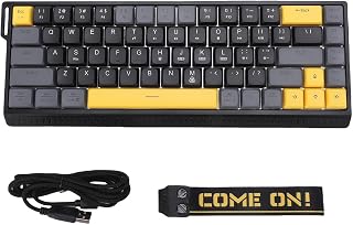 Compare Wired Keyboard, 68 Keys RGB Backlit Gaming Keyboard, Quiet Slim Anti Ghosting Wired Computer Keyboards with Scissor Switch for PC, Laptop, Desktop Black Gray at KSA Price