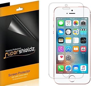 Compare Supershieldz 6 Pack for iPhone SE 1st Gen, 2016 Edition, iPhone 5S, iPhone 5C, and iPhone 5 Screen Protector, High Definition Clear Shield PET, Mobile Phone Accessories at KSA Price