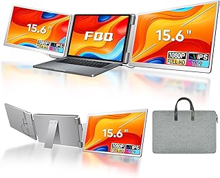 Compare Laptop Screen Extender, 15.6inch FHD 1080P IPS Triple Screen Portable Monitor Extender 12–18.5 inch, Portable Laptop Extended Monitor Compatible with Windows and MacBook at KSA Price