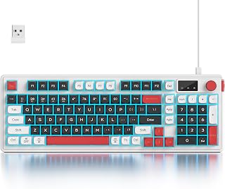 Fogruaden 96% Wireless Silent Quiet Gaming Keyboard…