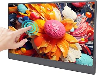 Compare Portable Monitor for Laptop, 15.6 1080P@60Hz FHD Display, USB C and Second Screen Travel External Screen with Kickstand for PC,Tablet,for for 5 at KSA Price