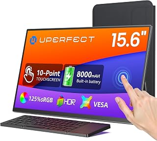 UPERFECT - 15.6" Touchscreen Portable Monitor,…