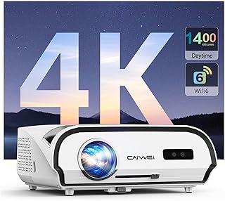 Compare 4K Ultra HD Daylight Projector Smart LED Home Theater Projector HDR WiFi6 Bluetooth NFC Android TV Apps HDMI for Video Gaming Indoor Outdoor Movie Nights High Bright 1400 ANSI Lumens Daytime Use at KSA Price